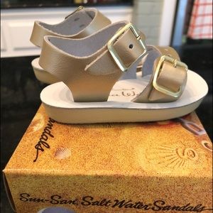 Gold sandals